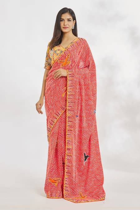 Block Print Cotton Saree with Blouse – RKG SHOPPING