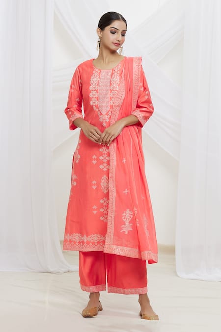 Samyukta Singhania Straight Long Sleeve Kurta Set 