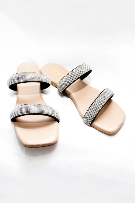 2 strap glitter discount sandals