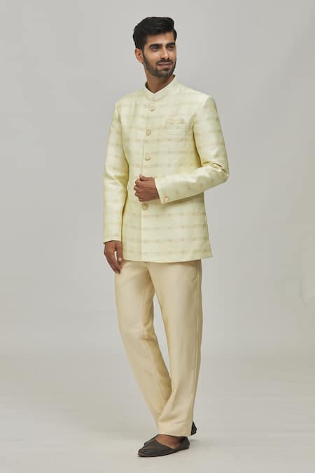 Arihant Rai Sinha Floral Woven Sherwani Set 