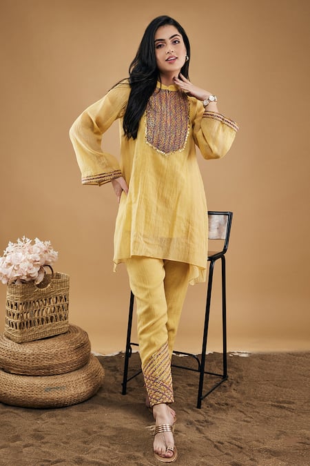 Soup by Sougat Paul Azra Hand Embroidered Kurta & Pant Set 