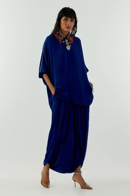 ASEEM KAPOOR Mandala Shirt & Draped Trouser Set 