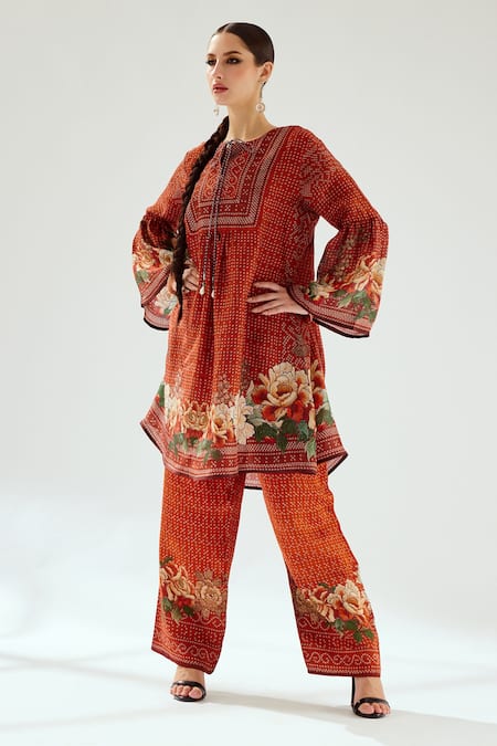 Rajdeep Ranawat Pankti Silk Tunic 