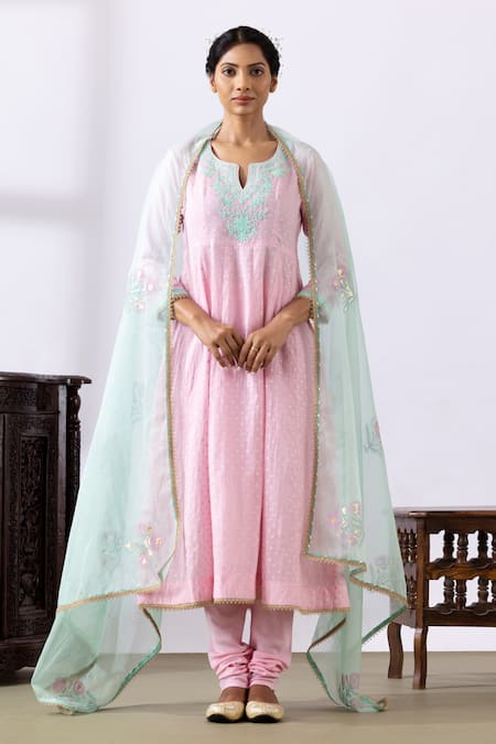 Abbaran Dori Embroidered Anarkali Set 