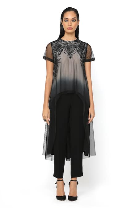 Rohit Gandhi + Rahul Khanna Taraus High Low Hem Top 