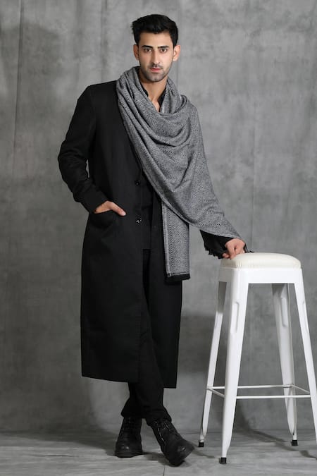 DUSALA Woven Cashmere Fine Wool Shawl 