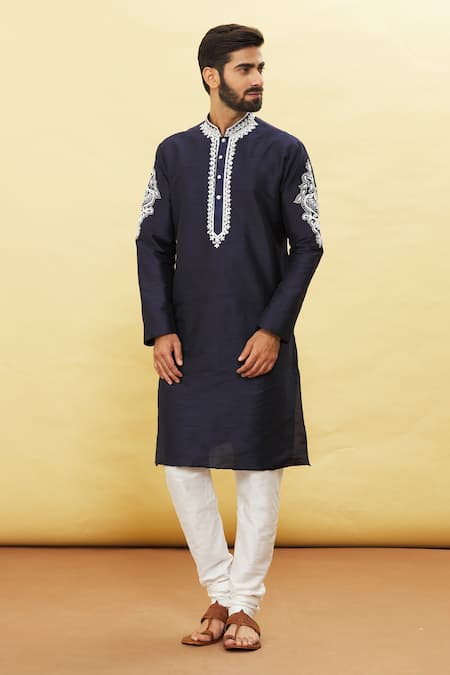 Arihant Rai Sinha Embroidered Sleeve Kurta & Churidar Set 