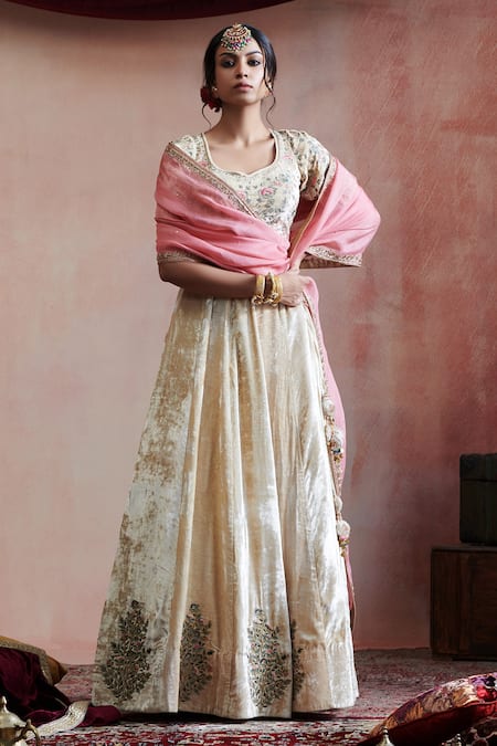 Weaver Story Hand Embroidered Lehenga Set 
