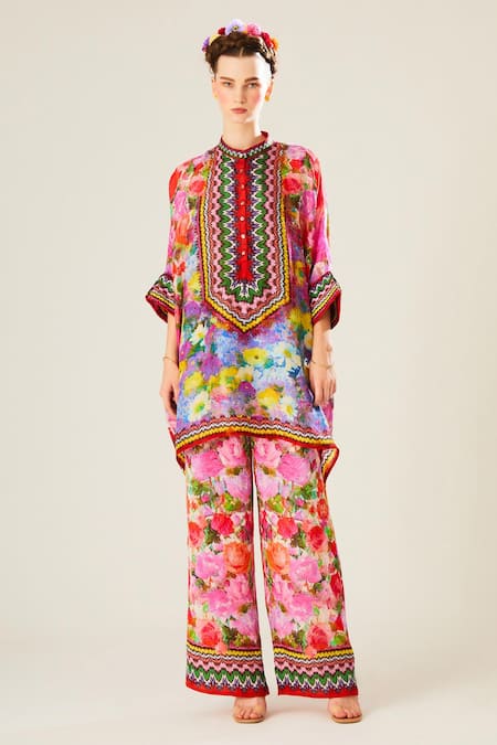 Rajdeep Ranawat Chanel Silk Floral Pattern Tunic 