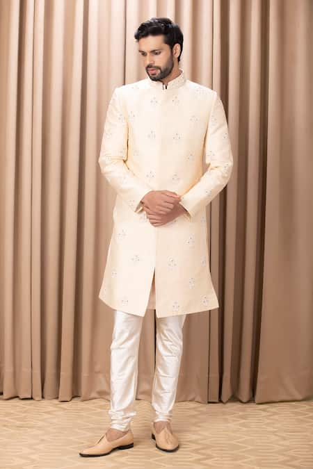 Ankit V Kapoor Zain Floral Embroidered Sherwani Set 