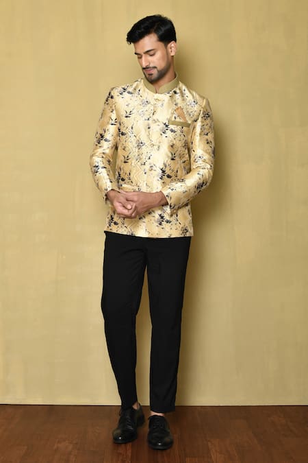 Arihant Rai Sinha Floral Printed Bandhgala 