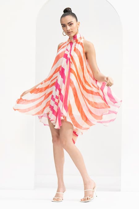 Mandira Wirk Wave Print Dress 