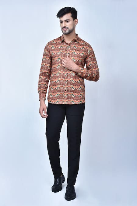 Arihant Rai Sinha Printed Full Sleeved Shirt 