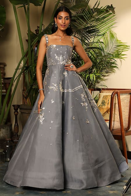 Sahil Kochhar Tahira Sequin Embroidered Gown 