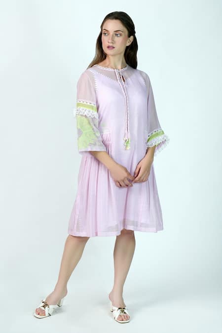 Jyoti Bansal Sweet Rose Lace Lined Tunic 