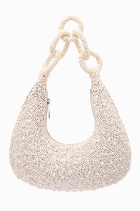 5elements Curve Shaped Embroidered Bag 