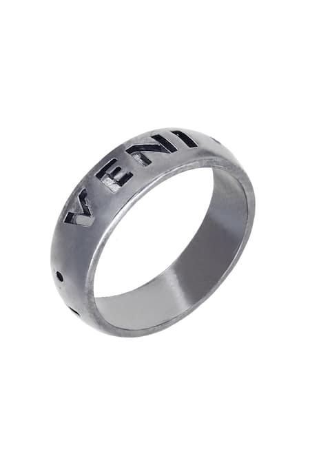 Esme by Aashna Dalmia Typography Pattern Ring 