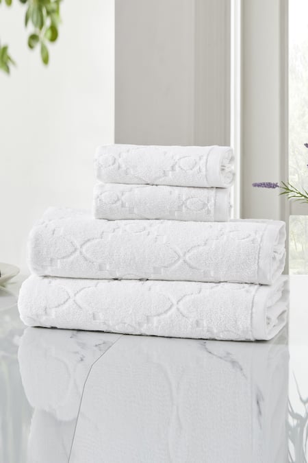 Houmn Geometric Pattern Form Towel Set 