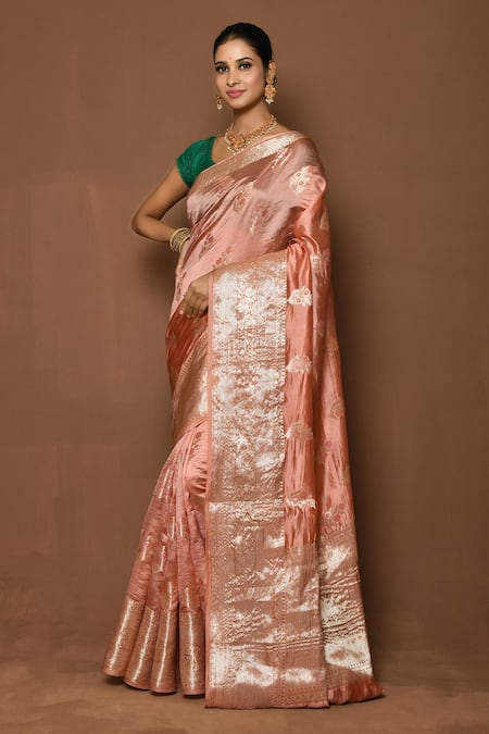 Samyukta Singhania Blooming Rosette Border Saree 