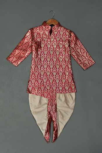 Maaikid Brocade Embroidered Sherwani & Dhoti Pant Set 