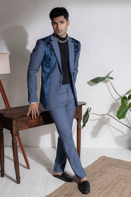 Buy Womens 2 Pieces Office Lady Blazer Set Formal Business Pant Suit  Blazer JacketPantSkirt Grey at Amazonin