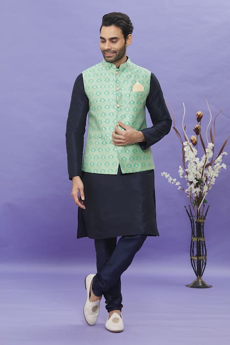 Aryavir Malhotra Floral Pattern Bundi 