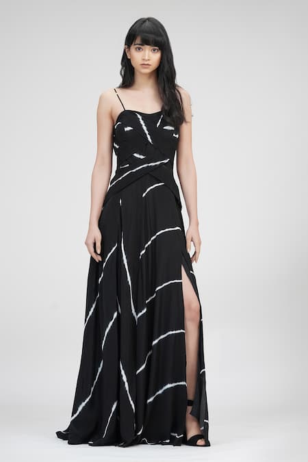 Shruti S Tie Dye Strappy Maxi Dress 
