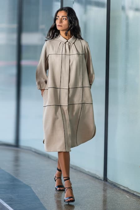 Leh Studios Broken Fence Shirt Dress 