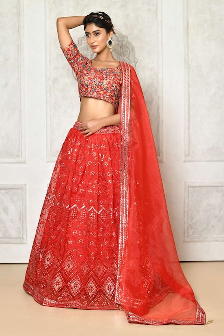 Samyukta Singhania Sequin Embellished Lehenga Set 