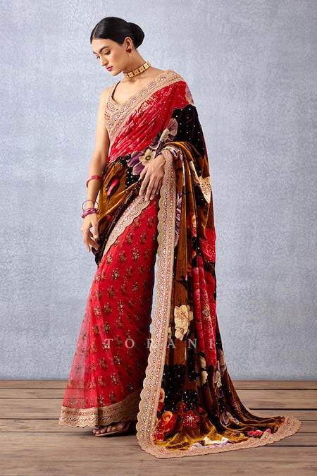 Torani Aftaabi Rabia Makhmal Saree 