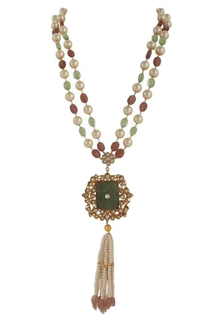 Riana Jewellery Pearl Tassel Mala 