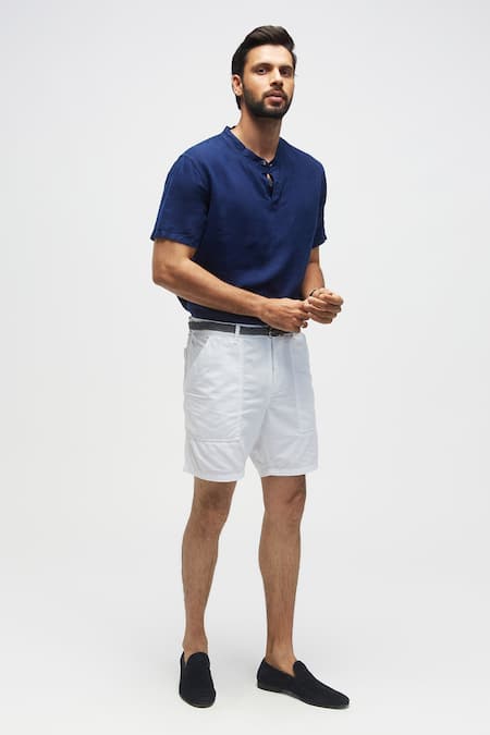 Terra Luna Scout Handloom Solid Shorts 