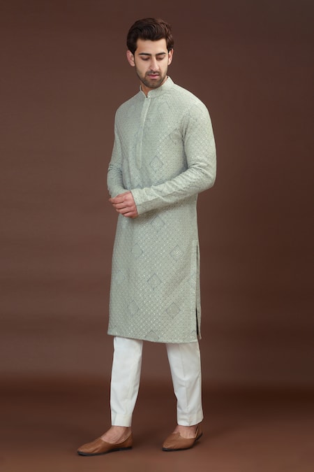 Kasbah Georgette Chikankari Kurta Set 