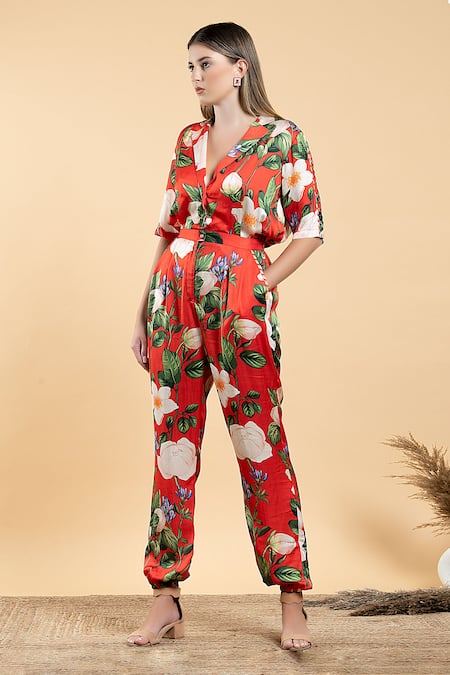 Divi by sonal khandelwal Wild Rose Print Jumpsuit 