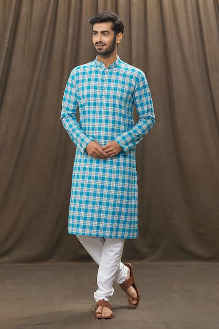 Samyukta Singhania Checkered Kurta Set 