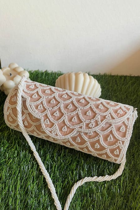 Kreivo by Vamanshi Damania Scallop Beads Embellished Bag 