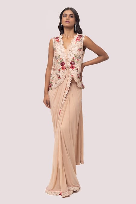 साड़ी से बनाए Beautiful गाउन/ Convert old Net Saree into Gown Dress -  YouTube