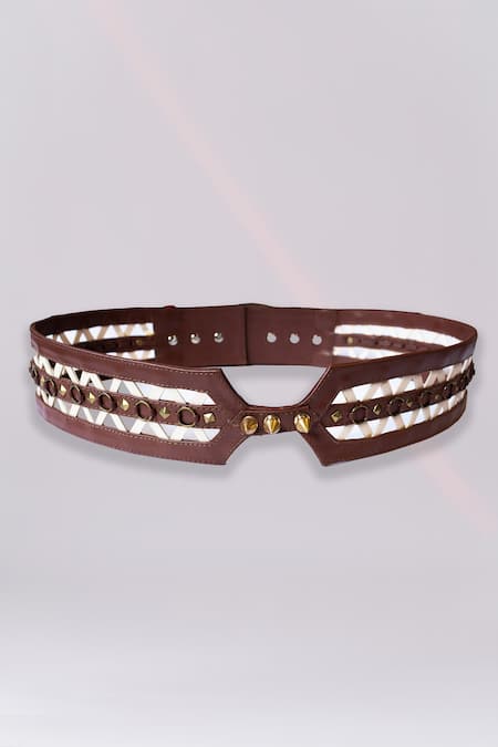 S&N by Shantnu Nikhil Studded Embellished Belt 
