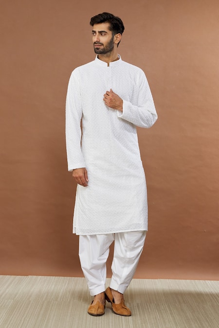 Aham-Vayam Ahimsa Embroidered Kurta & Patiala Set 
