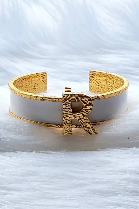 Buy Blisscovered White Metal Cuff Bracelet - Bracelet for Women 7619434 |  Myntra