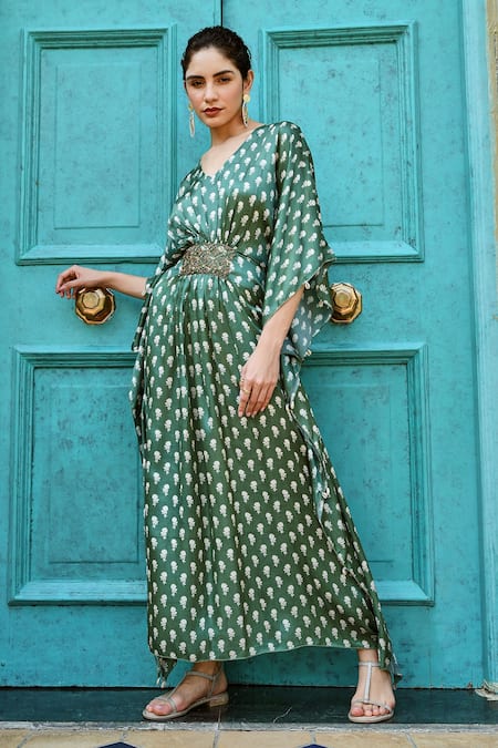 KARAJ JAIPUR Floral Print Kaftan 