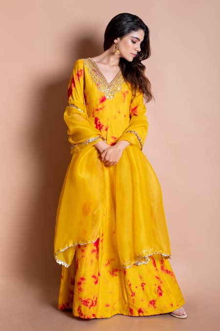 Kesar Studio Mirror Embroidered Anarkali With Dupatta 