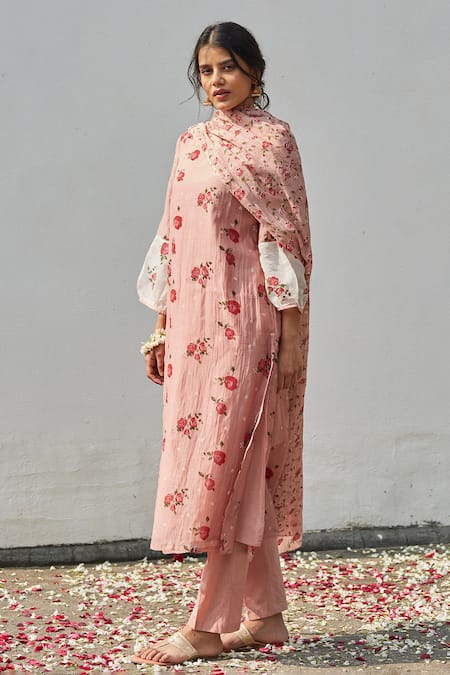 Juanita by Shubhda Rose Print Kurta Set 