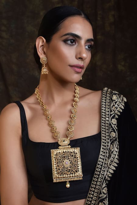 Swabhimann Temple Necklace Set 