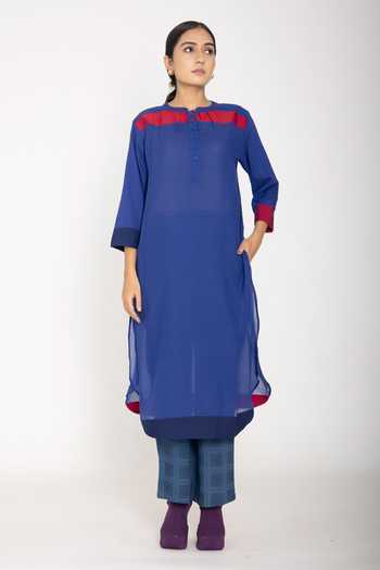 JAYATI GOENKA Cotton Jamdani Tunic & Pant Set 