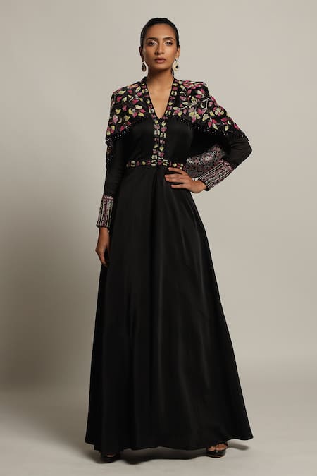 Sejal Kamdar Embellished Cape Jumpsuit 