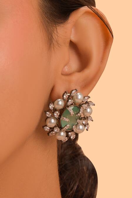 antique pearl earrings for women freeshipping - Vijay & Sons