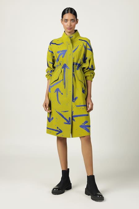 Shahin Mannan Arrow Parka Denim Dress 