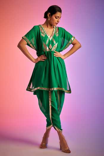 Gulabo By Abu Sandeep Applique Tulip Pant 