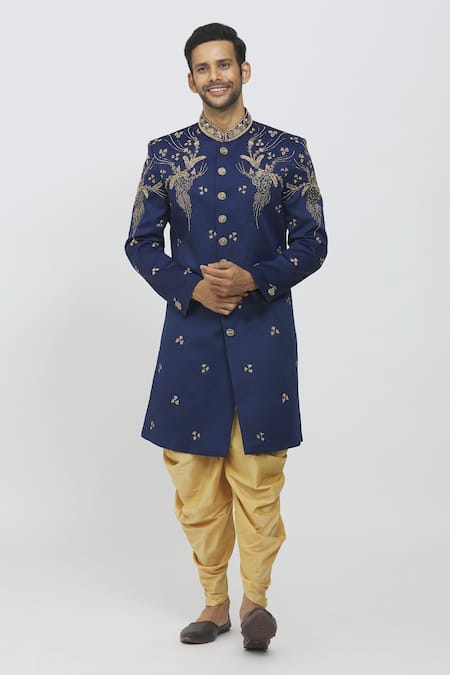 Arihant Rai Sinha Floral Embroidered Sherwani Set 